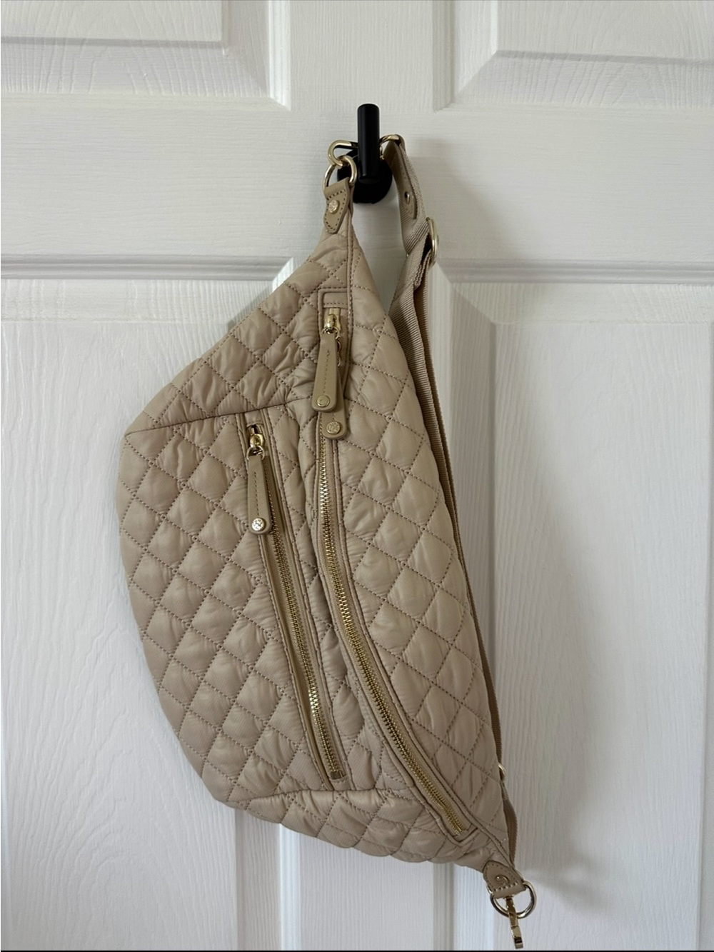 MZ Wallace large crosby beige Crossbody Sling Bag in Beige never used